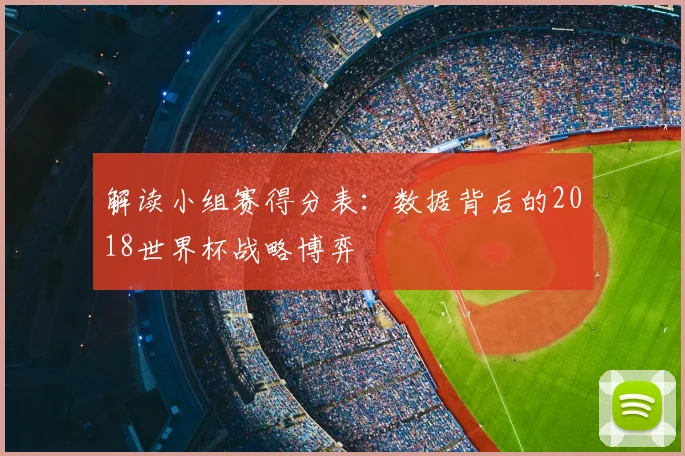 解读小组赛得分表：数据背后的2018世界杯战略博弈